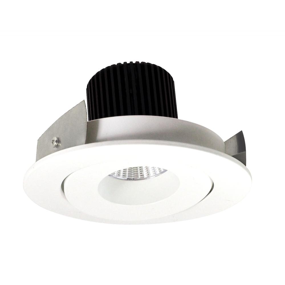 4" Iolite LED Round Adjustable Gimbal, 1000lm / 14W, 3000K, Matte Powder White Finish