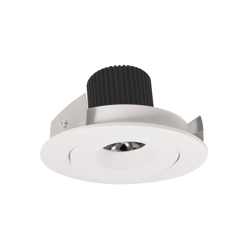 4" Iolite LED Round Adjustable Gimbal, 10-Degree Optic, 850lm / 12W, 3000K, White Finish