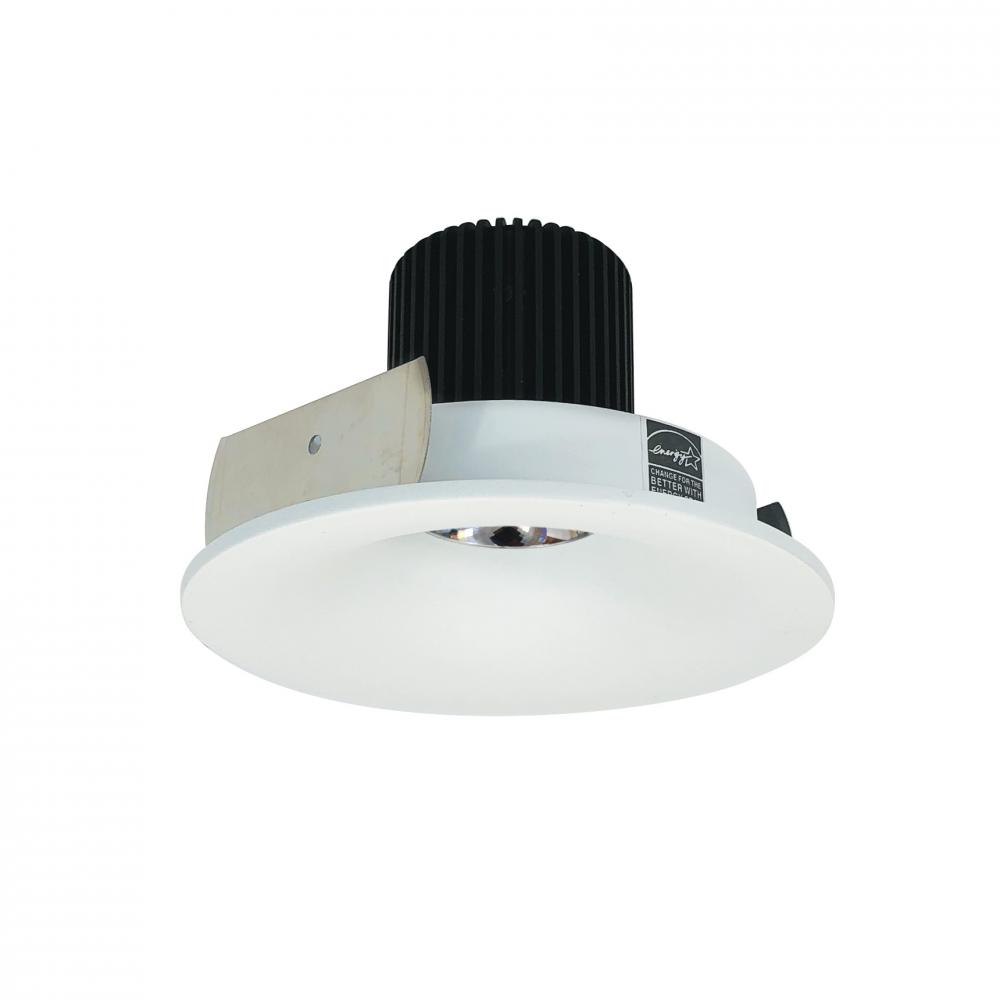 4" Iolite LED Round Bullnose, 10-Degree Optic, 950lm / 12W, 3500K, Matte Powder White Finish