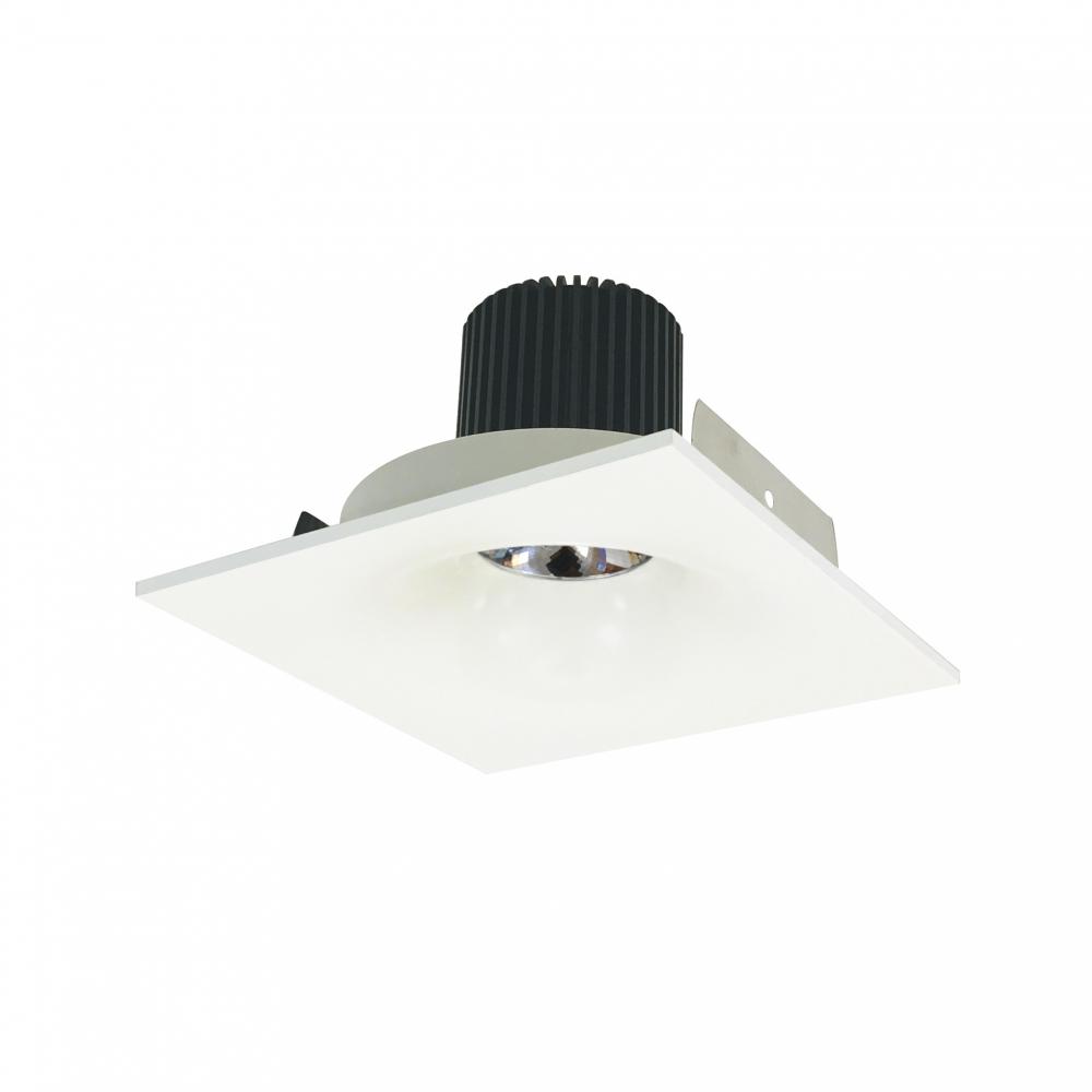 4" Iolite LED Square Bullnose, 10-Degree Optic, 950lm / 12W, 3000K, White Finish