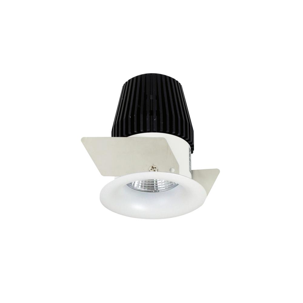 1" Iolite LED BWF Round Bullnose, 600lm, 3000K, Matte Powder White Reflector / Matte Powder