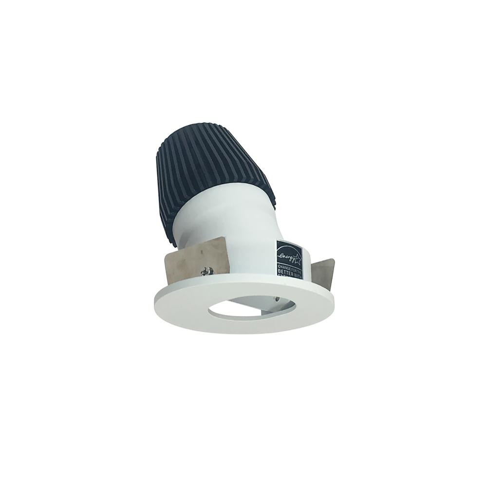 1" Iolite LED BWF Round Adjustable Slot Aperture, 600lm, 5000K, Matte Powder White Slot Aperture