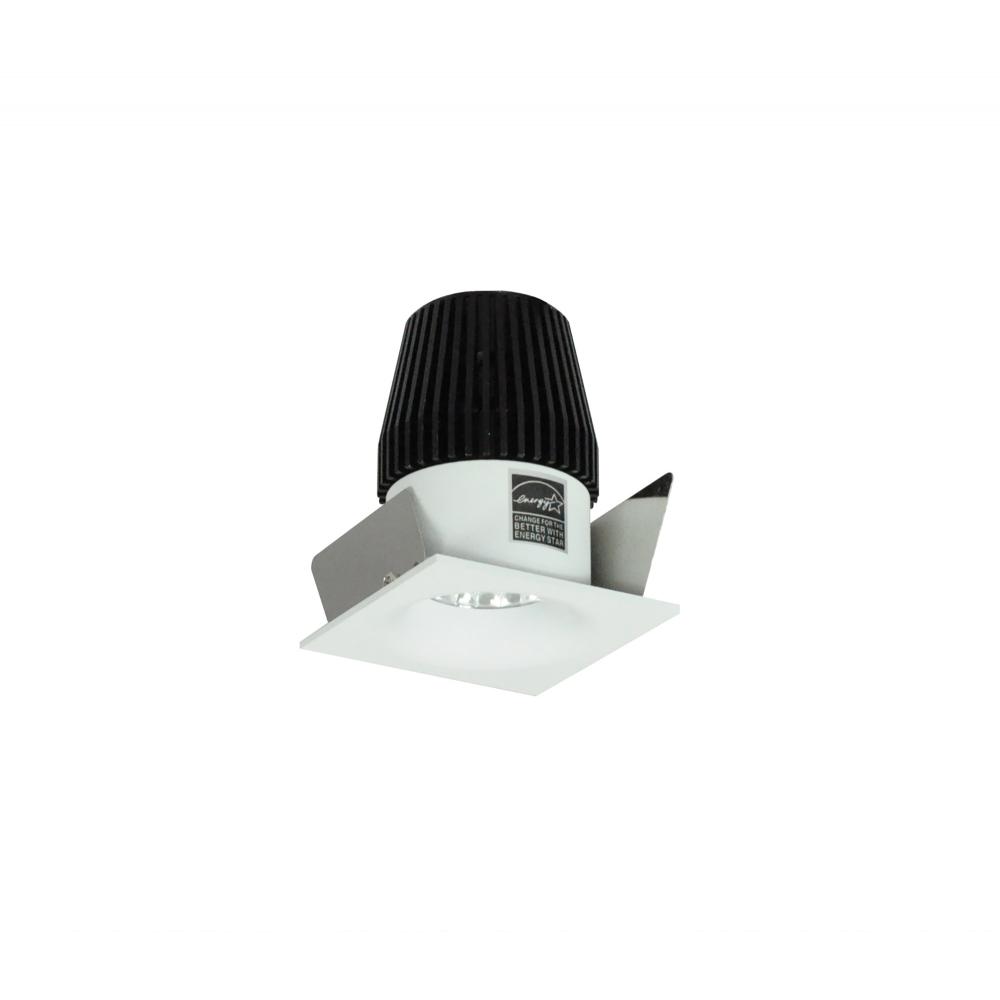 1" Iolite LED BWF Square Bullnose, 600lm, 2700K, Matte Powder White Reflector / Matte Powder