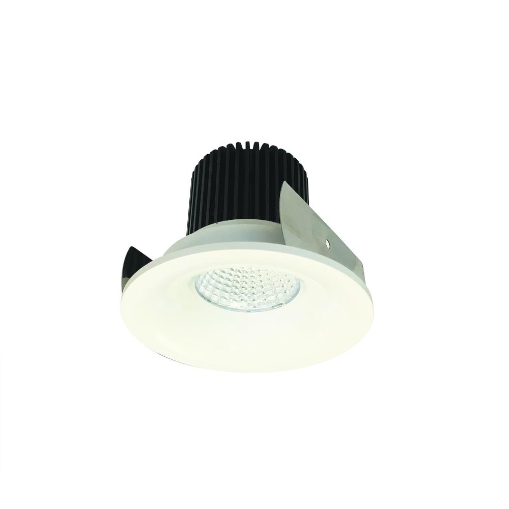 2" Iolite LED Round Bullnose, 1000lm / 14W, 2700K, White Finish