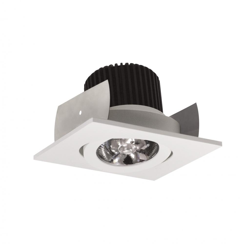 2" Iolite LED Square Adjustable Gimbal, 10-Degree Optic, 850lm / 12W, 2700K, White Finish