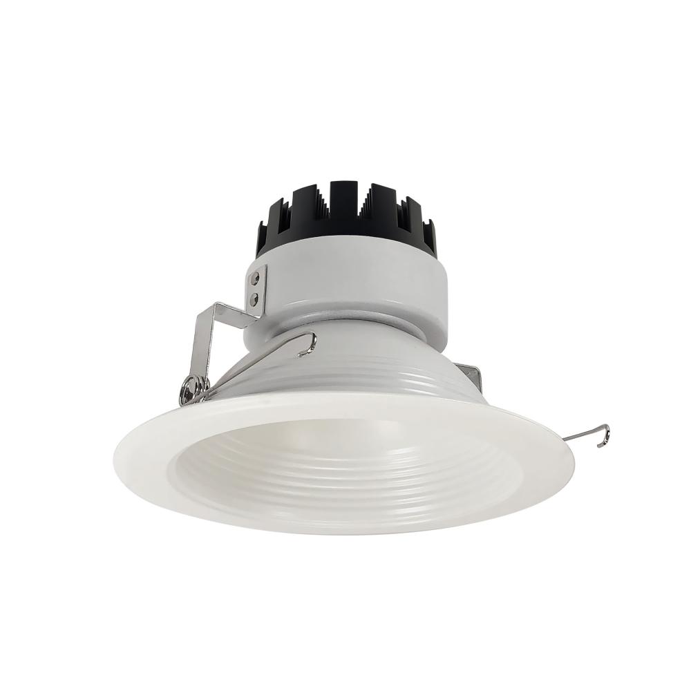 6" Marquise III Round Baffle, 1500lm, 2700K, Narrow Flood Optic, White Baffle/White Flange