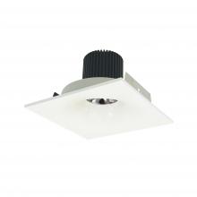 Nora NIO-4SNB30QWW - 4" Iolite LED Square Bullnose, 10-Degree Optic, 950lm / 12W, 3000K, White Finish