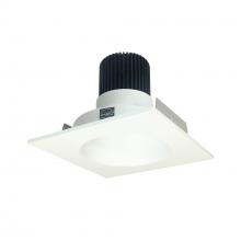 Nora NIO-4SNDC40QMPW - 4" Iolite LED Square Reflector with Round Aperture, 10-Degree Optic, 850lm / 12W, 4000K, Matte