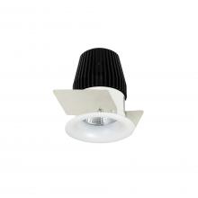 Nora NIOB-1RNB50XMPW - 1" Iolite LED BWF Round Bullnose, 600lm, 5000K, Matte Powder White Reflector / Matte Powder