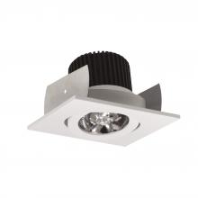 Nora NIOB-2SG27QWW - 2" Iolite LED Square Adjustable Gimbal, 10-Degree Optic, 850lm / 12W, 2700K, White Finish