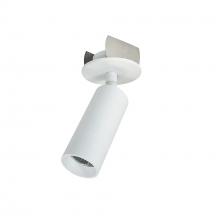 Nora NIOP-1RCY40XMPW - 1" iPOINT Monopoint Luminaire, Round Cylinder, 750lm, 4000K, 90+CRI, Matte Powder White