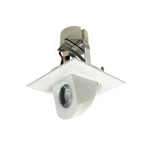 Nora NLCBC-487027XMPW/A - 4" Cobalt Square Adjustable Elbow LED Retrofit, 800lm / 12W, 2700K, Matte Powder White Finish