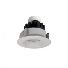 Nora NRMC3-42L127FWW - 4" Marquise III Retrofit, White Baffle/White Flange, 120-277V; 0-10V Dimming, 1300lm / 12W,