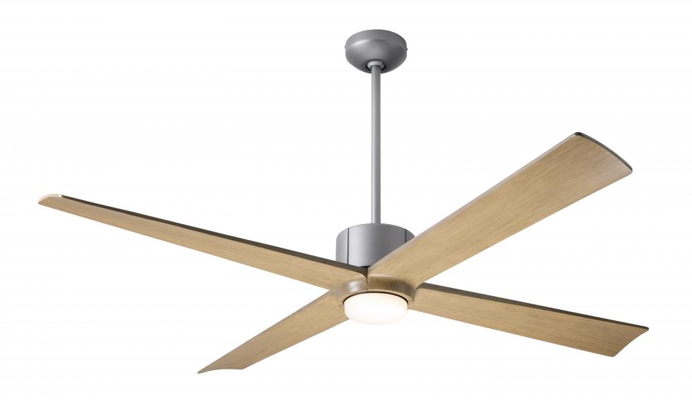 Nouveau DC Fan; Graphite Finish w/ Matte Black; 56" Maple Blades; 17W LED