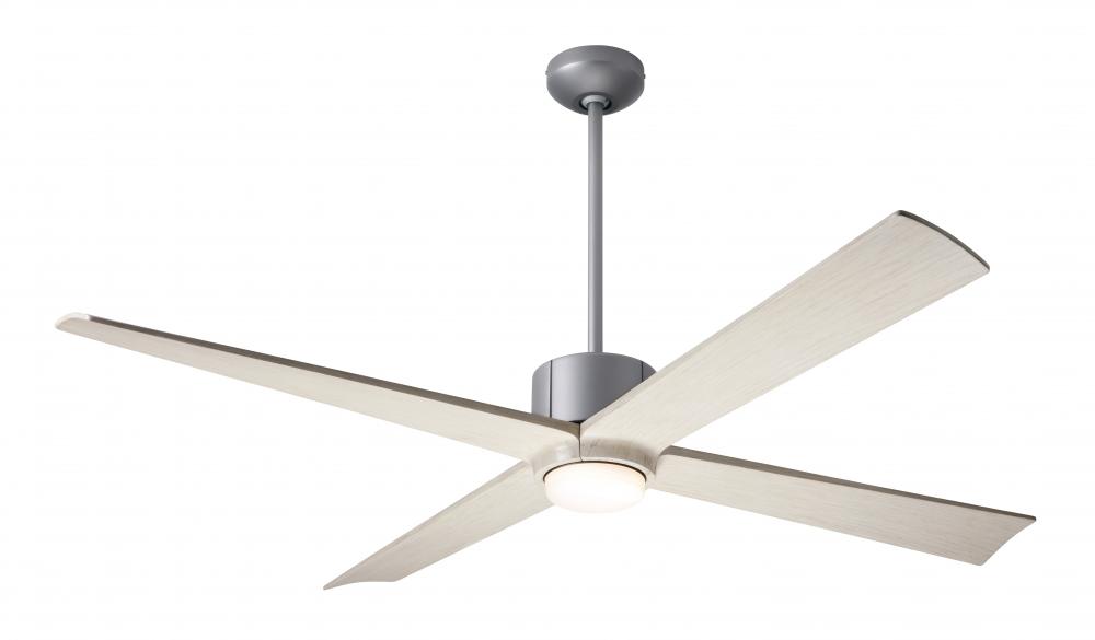 Nouveau DC Fan; Graphite Finish w/ Matte Black; 56" Whitewash Blades; 17W LED