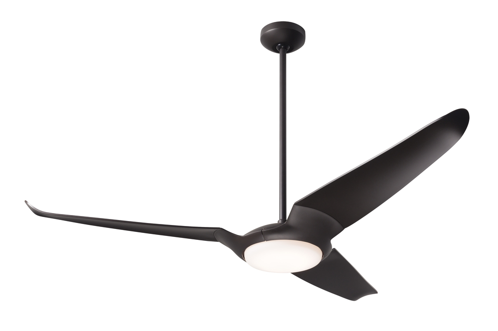 IC/Air (3 Blade ) Fan; Dark Bronze Finish; 56" Nickel Blades; 20W LED; Remote Control