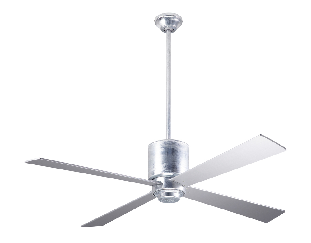 Lapa Fan; Galvanized Finish; 50" Nickel Blades; No Light; Fan Speed and Light Control (3-wire)