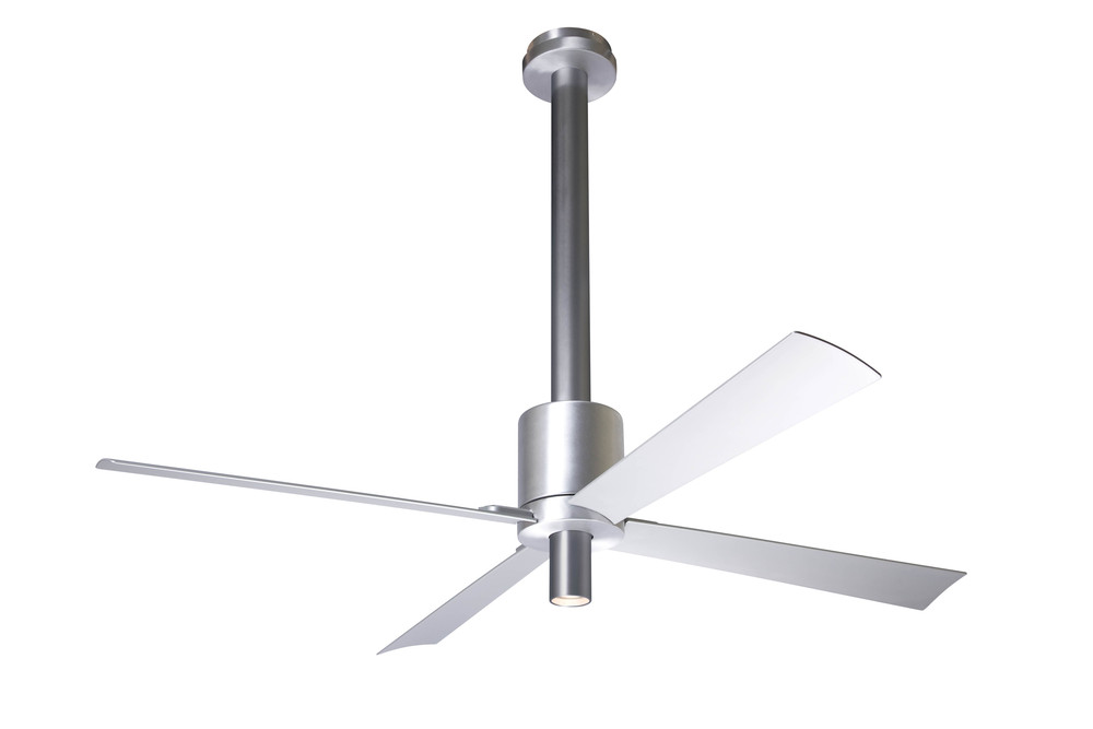 Pensi DC Fan; Gloss White Finish; 52" Aluminum Blades; 7W LED; Handheld Remote Control