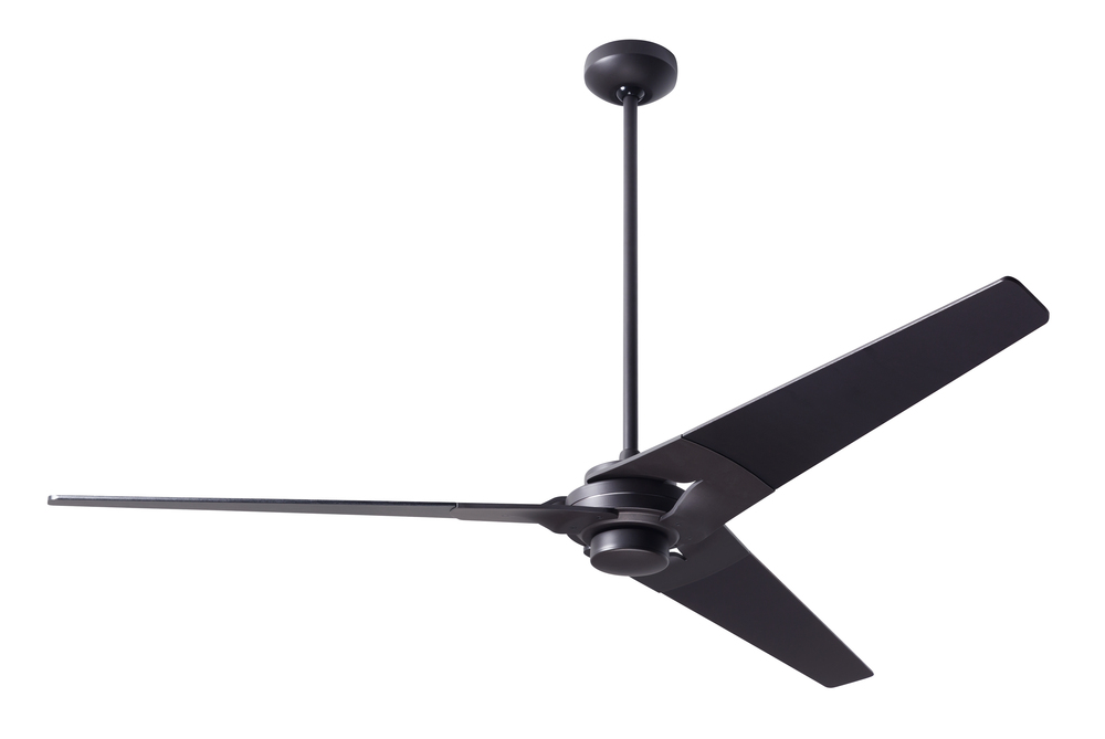 Torsion Fan; Dark Bronze Finish; 62" Whitewash Blades; No Light; Fan Speed Control