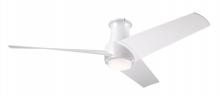 Modern Fan Co. AMB-FM-MW-56-MW-870-RC - Ambit Flush DC Fan- Matte White Finish; 56" Matte White Blades; 17W LED (Matte White Trim)