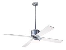 Modern Fan Co. IND-GV-50-WW-272-RC - Industry DC Fan; Galvanized Finish; 50" Whitewash Blades; 20W LED Open; Remote Control