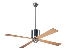 Modern Fan Co. LAP-BN-50-MP-NL-002 - Lapa Fan; Bright Nickel Finish; 50" Maple Blades; No Light; Fan Speed and Light Control (3-wire)