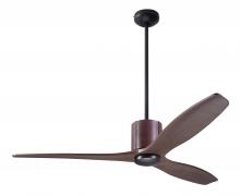 Modern Fan Co. LLX-DBCH-54-MG-NL-WC - LeatherLuxe DC Fan; Dark Bronze Finish with Chocolate Leather; 54" Mahogany Blades; No Light; Wa