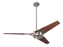 Modern Fan Co. TOR-BN-52-MG-NL-001 - Torsion Fan; Bright Nickel Finish; 52" Mahogany Blades; No Light; Fan Speed Control