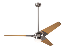 Modern Fan Co. TOR-BN-52-MP-271-002 - Torsion Fan; Bright Nickel Finish; 52" Maple Blades; 17W LED; Fan Speed and Light Control (3-wir