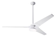 Modern Fan Co. TOR-GW-62-GY-272-002 - Torsion Fan; Gloss White Finish; 62" Graywash Blades; 20W LED; Fan Speed and Light Control (3-wi