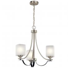 Kichler 52275NI - Tula™ 3 Light Convertible Chandelier Brushed Nickel