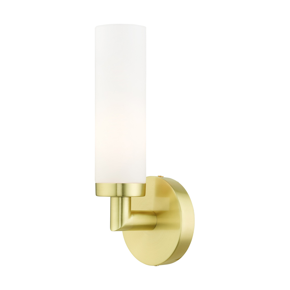 1 Lt Satin Brass ADA Single Sconce