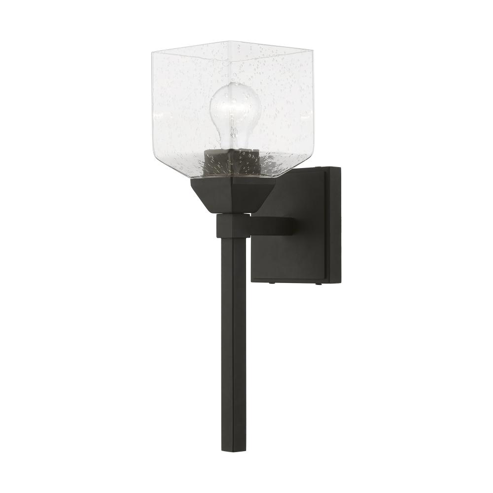 1 Light Black Vanity Sconce