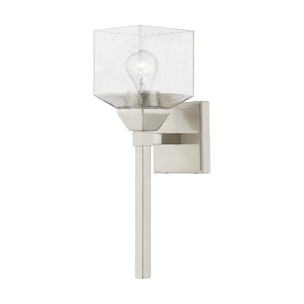 1 Light Brushed Nickel Vanity Sconce