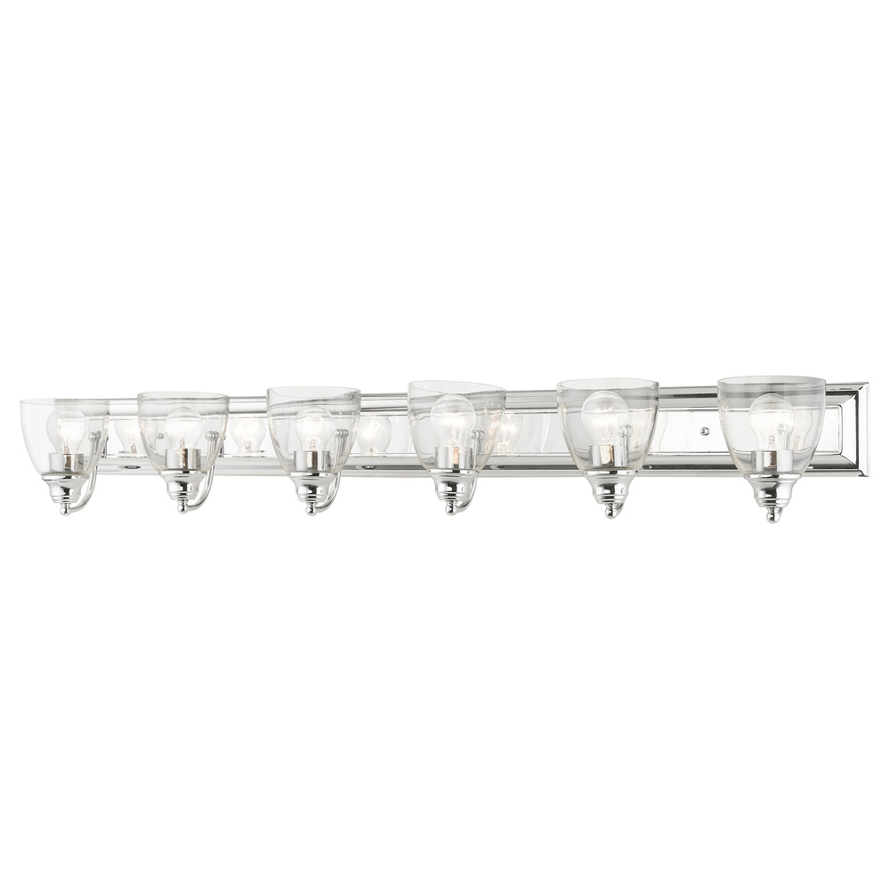 6 Lt Polished Chrome Vanity Sconce