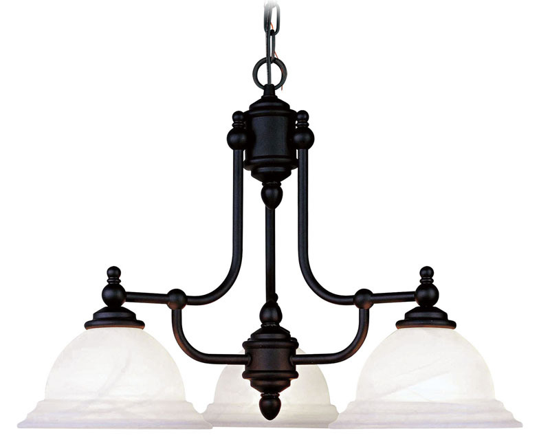 3 Light Black Chandelier