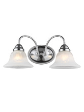 Livex Lighting 1532-05 - 2 Light Polished Chrome Bath Light