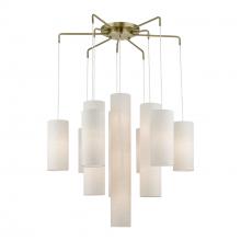 Livex Lighting 42657-01 - 15 Light Antique Brass Foyer Chandelier