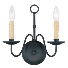 Livex Lighting 4492-04 - 2 Light Black Wall Sconce