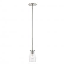 Livex Lighting 46717-91 - 1 Light Brushed Nickel Mini Pendant