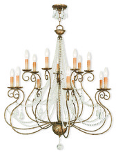 Livex Lighting 51910-36 - 7+ 7 European Bronze Foyer Chandelier