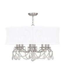 Livex Lighting 6308-91 - 8 Light Brushed Nickel Chandelier