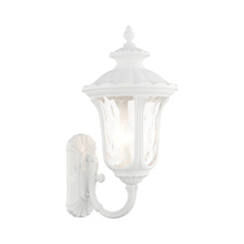  7856-13 - 3 Lt Textured White Outdoor Wall Lantern