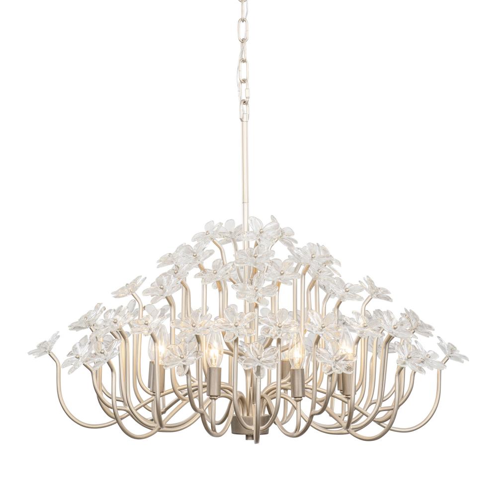 Wildflower 8-Lt Chandelier - Gold Dust/Artifact