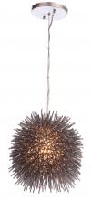 Varaluz 169M01CH - Urchin 1-Lt Mini Pendant - Painted Chrome