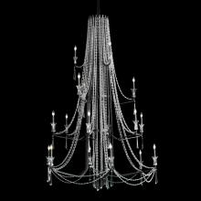 Varaluz 270C18OX - Barcelona 18-Lt 4-Tier Crystal Chandelier - Onyx