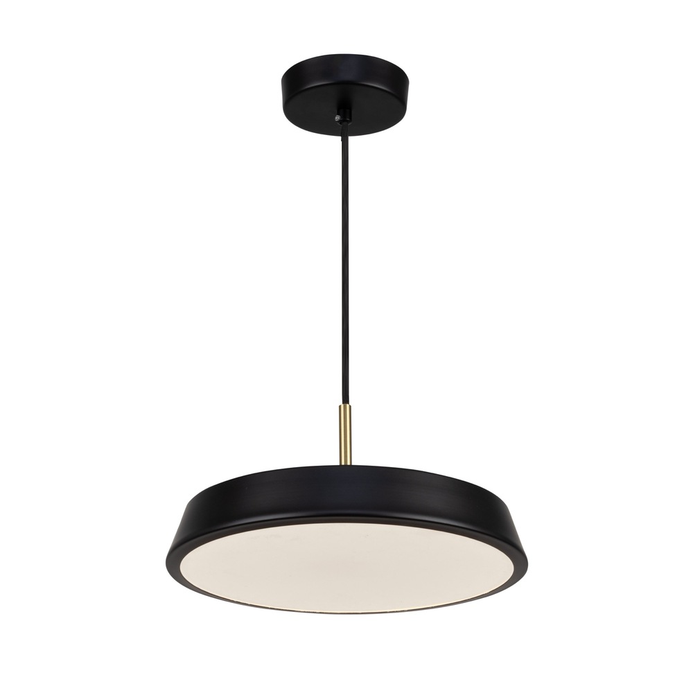 Lexi Collection 1-Light 16" Pendant Black