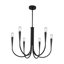 Artcraft AC11926BK - Bronte Collection 6-Light Chandelier Black