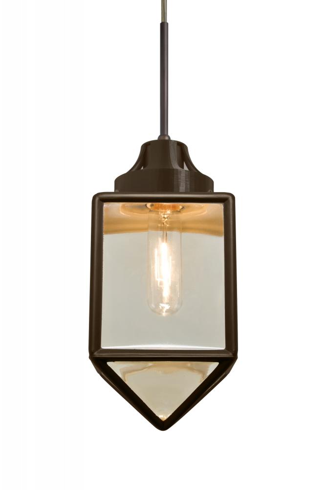 Besa, Bravo Cord Pendant, Bronze/Gold Bubble, Bronze Finish, 1x60W Medium Base