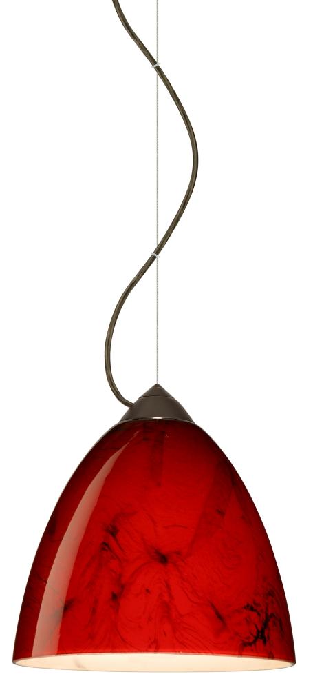 Besa Vila Cable Pendant Bronze Magma 1x60W Medium Base